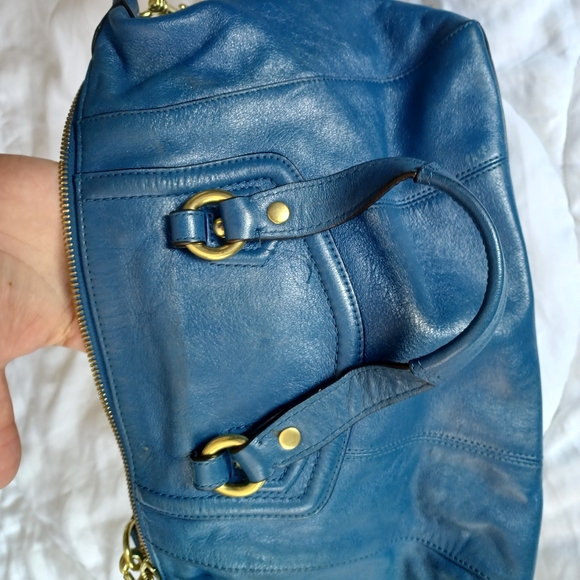 Coach Soft Blue leather vintage shoulder bag - Picture 6 of 7
